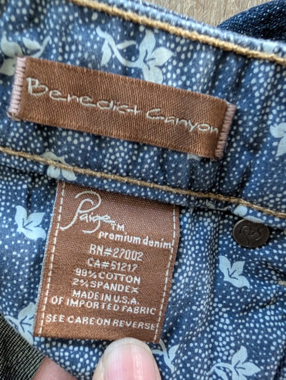 Paige Premium Denim jeans "Benedict Canyon" style Size 27 - Picture 5 of 7